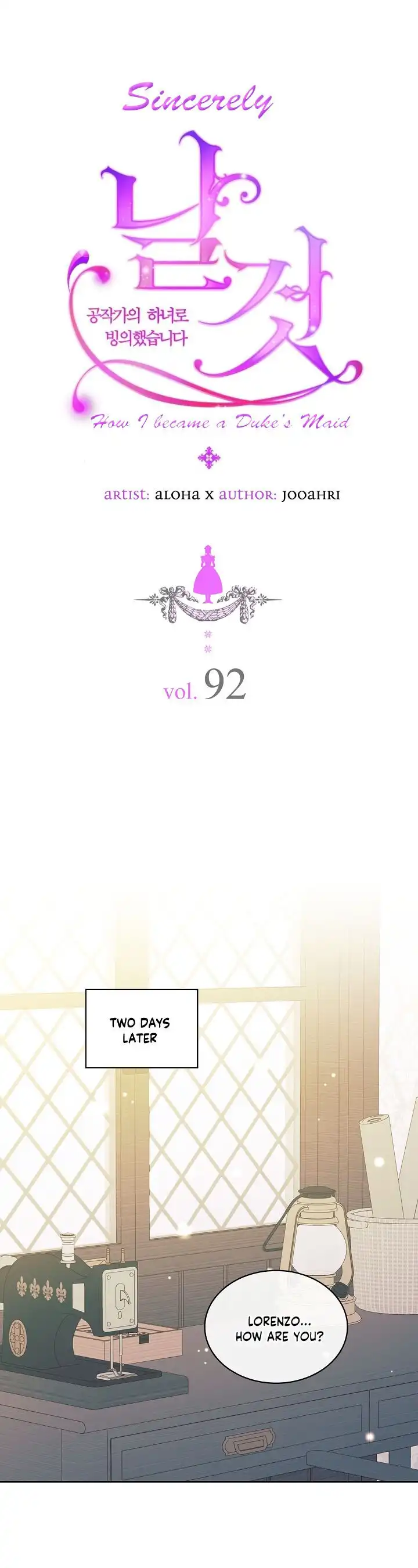 Sincerely: I Became a Duke's Maid Chapter 92 1